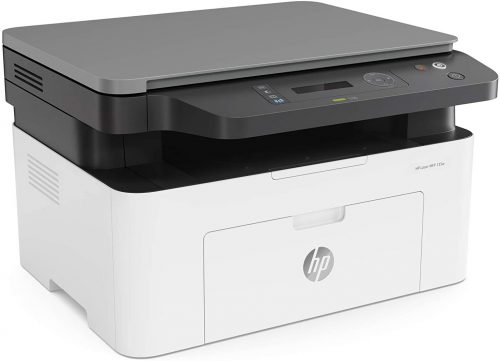 HP Laser 135a Printer, Mono Laser Multifunction Printer (Print/Copy/Scan) 128MB 2-Line LCD 20ppm 10,000 (MDC) - White