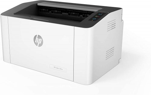 HP LaserJet 107w Printer, 4ZB78A, Black and White Laser Monochrome Wifi Printer - White