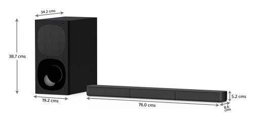 Sony HT-S20R 400 Watt Real 5.1 Channel Wireless Bluetooth Soundbar with Dolby Digital (Blue, Black)