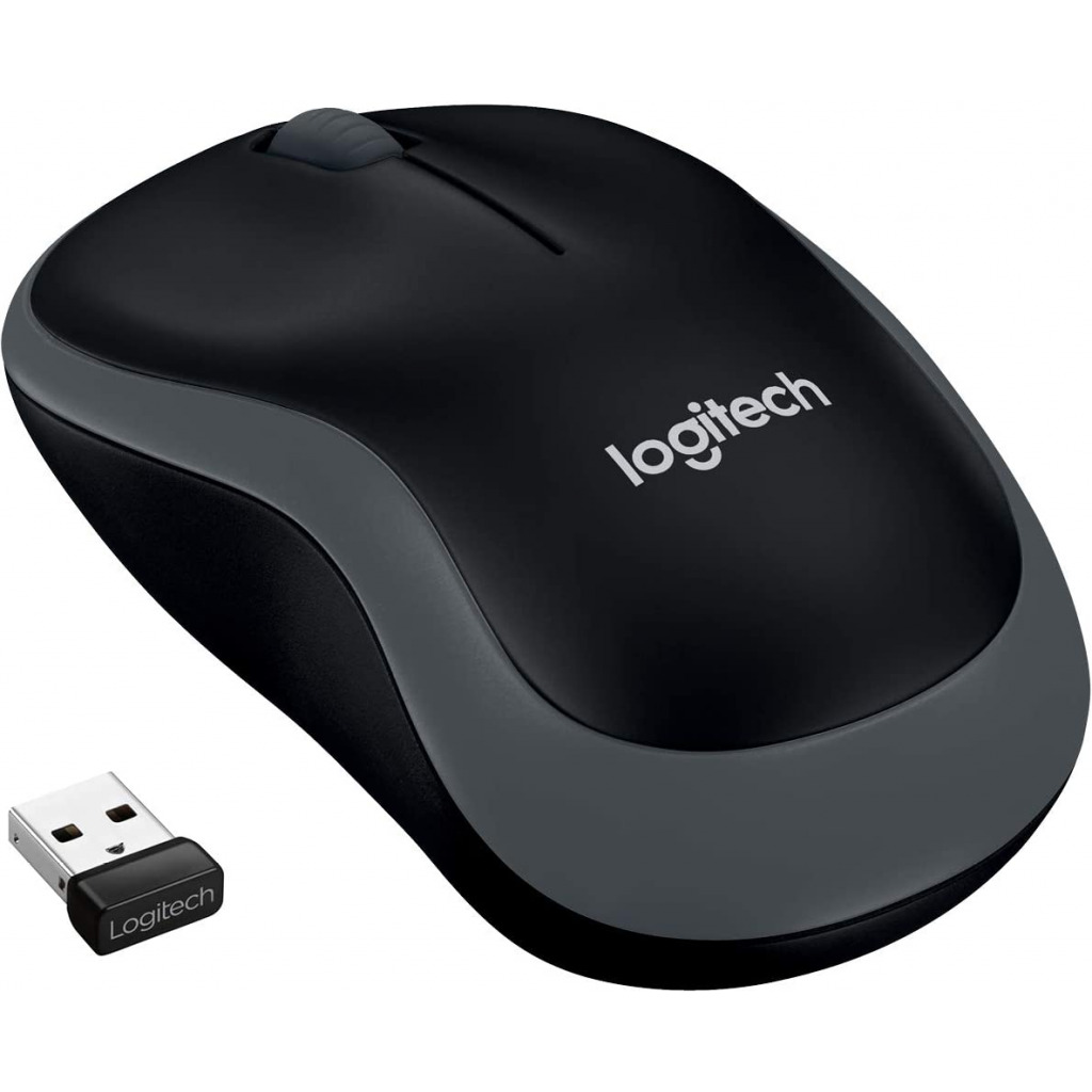 Logitech 2.4GHz Wireless Mouse with Mini USB Receiver, Month Battery Life, DPI Optical Ambidextrous Laptop, Swift Gray - TilyExpress Uganda