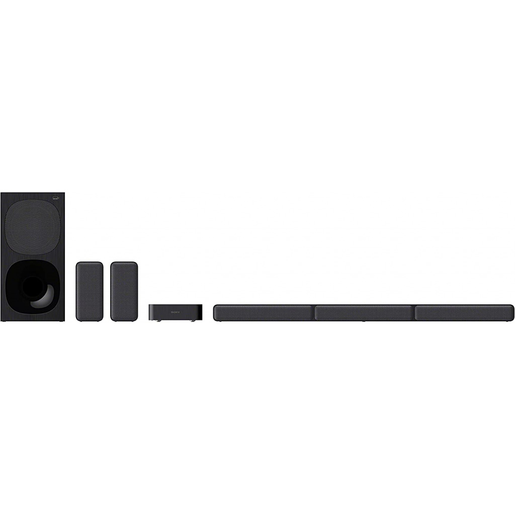 Sony HT-S40R 5.1ch Home Theater Soundbar System, 600W, Wireless Connection To Rear Speakers, HDMI, USB, Bluetooth, Optical, TV Wireless Connection, Dolby Digital Sound - Black
