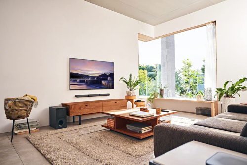 Sony HT-S40R 5.1ch Home Theater Soundbar System, 600W, Wireless Connection To Rear Speakers.