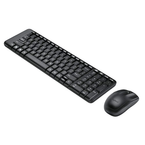 Logitech MK220 Wireless Keyboard and Mouse Combo (Black)