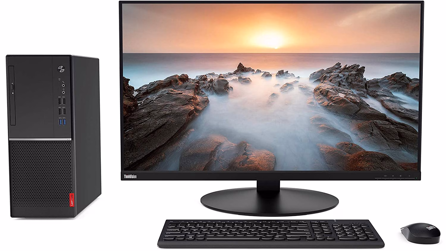 Lenovo V530 TWR,Intel Core i3-8th Gen ,4GB, 1TB , DVD±RW, Dos - Black