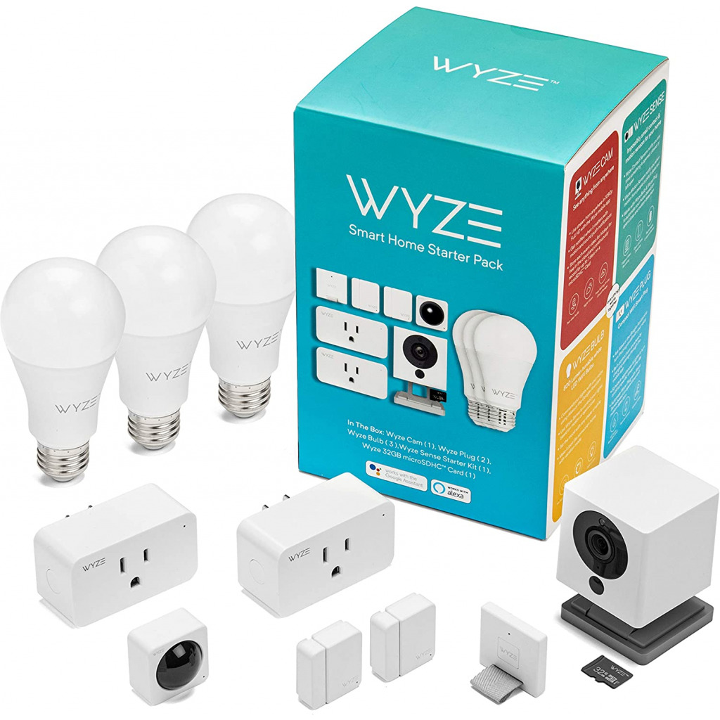 WYZE Cam 1080p HD Smart Indoor Camera with Night Vision, 2-Way Audio, Compatible with Alexa and Google Assistant
