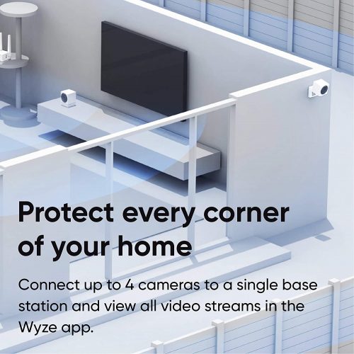 WYZE Wireless Cam Add-on Outdoor 1080p HD Indoor / Outdoor Camera with Night Vision, 2-Way Audio, Works with Alexa and Google Assistant