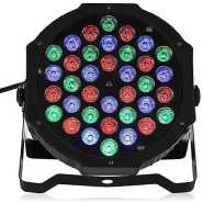 RGB LED Stage Light Par DMX-512 Light Laser Projector Party DJ Light - Black