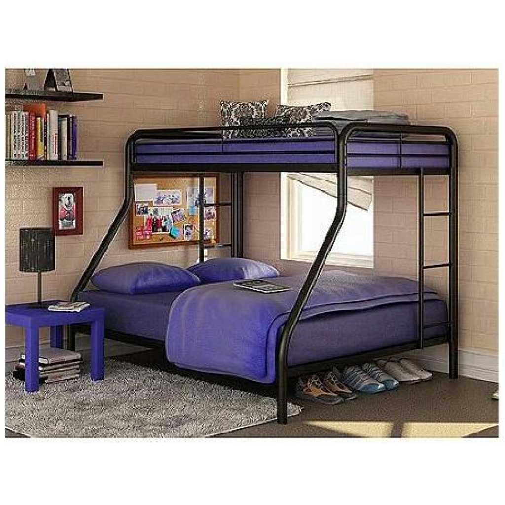 Double Decker Bunker Bed - Black