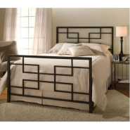 Metallic Elegant Bed, Black