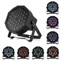 RGB LED Stage Light Par DMX-512 Light Laser Projector Party DJ Light - Black