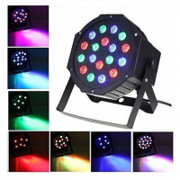 RGB LED Stage Light Par DMX-512 Light Laser Projector Party DJ Light - Black