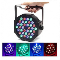 RGB LED Stage Light Par DMX-512 Light Laser Projector Party DJ Light - Black