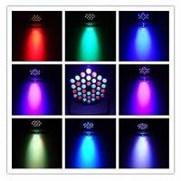 RGB LED Stage Light Par DMX-512 Light Laser Projector Party DJ Light - Black