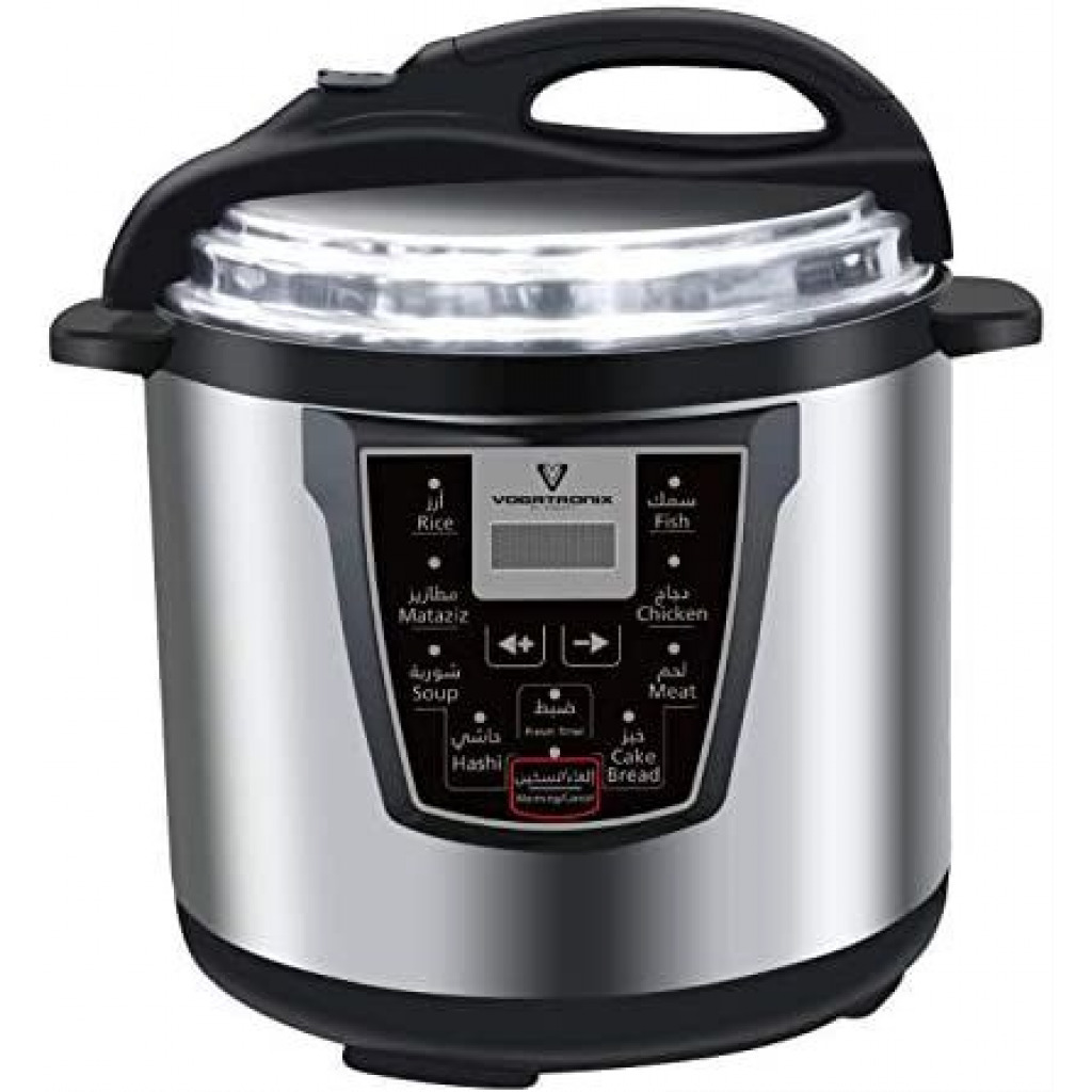6 L Multi-Functional Rice Electric Pressure Cooker – Silver Rice Cookers TilyExpress 3