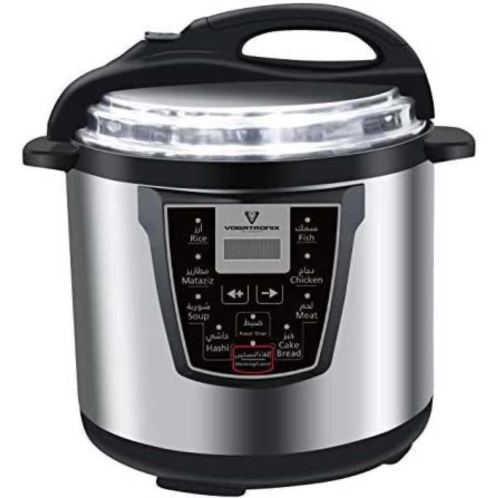 6 L Multi-Functional Rice Electric Pressure Cooker - Silver