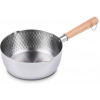 24cm Stainless Steel Wok Pot Milk Saucepan With Wooden Handle, Silver Woks & Stir-Fry Pans TilyExpress
