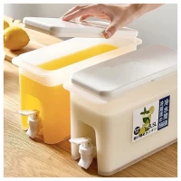 2L Fridge Beverage Dispenser With Faucet In Refrigerator Container, Colourless Iced Beverage Dispensers TilyExpress 6