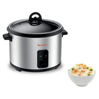 Moulinex Easycook 10 Cups 1.8 Litre Rice Cooker, 700 Wattss, MK123D27 With Keep Warm Silver / Black