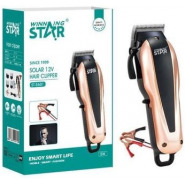 Winningstar Solar 12V Professional Hair Clipper Shaving Machine (ST-5601) – Black