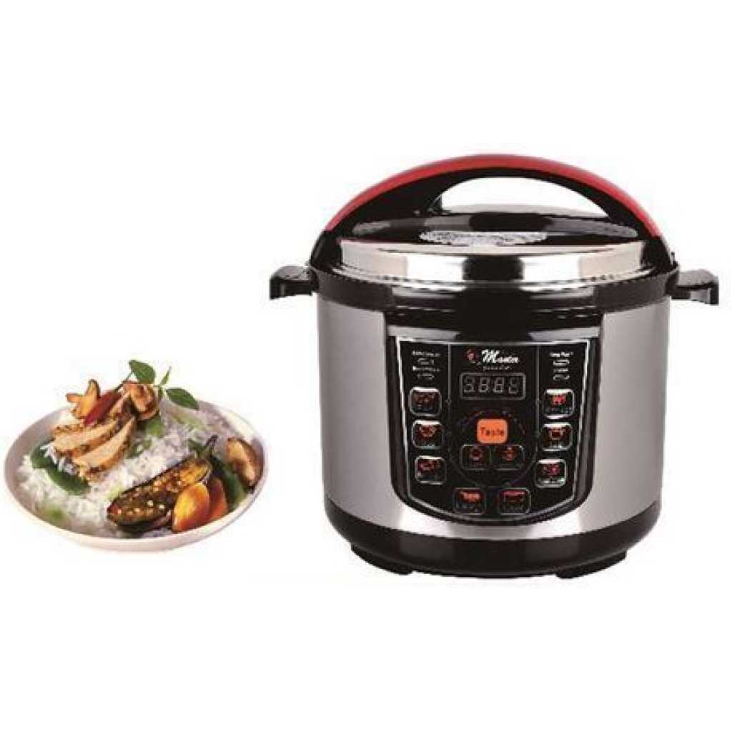 Electro Master -MPC-1046 Electric Pressure Cooker 5.0L 1600watts - Grey, Black