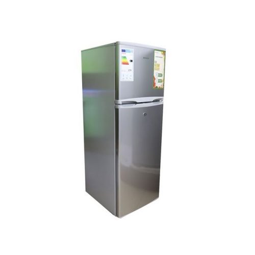 Aiwa 220 Liters Double Door Fridge - Silver