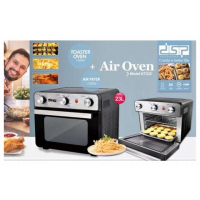 DSP 2-in-1 Toaster & Air Fryer Oven 23L, Black