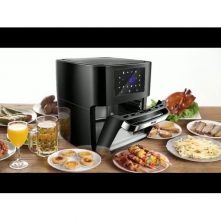 12L Digital Air Fryer Oven Toaster Rotisserie Dehydrator Grill, Black Air Fryers TilyExpress