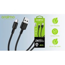 Oraimo Duraline OCD-C53 USB Type C Data and Charging Cable Charger For All Samsung phones- Black