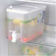 2L Fridge Beverage Dispenser With Faucet In Refrigerator Container, Colourless Iced Beverage Dispensers TilyExpress 2
