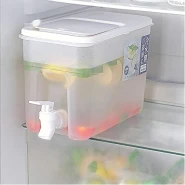 2L Fridge Beverage Dispenser With Faucet In Refrigerator Container, Colourless Iced Beverage Dispensers TilyExpress 2