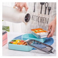 Double-Layer Food Lunch Box, Leakproof Container,Microwave Safe, Color May Vary Lunch Boxes TilyExpress 11