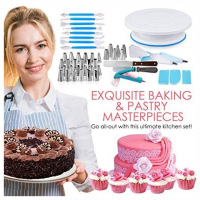 260 Pieces Of Cake Baking, Decorating Kit Set, Blue