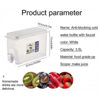 2L Fridge Beverage Dispenser With Faucet In Refrigerator Container, Colourless Iced Beverage Dispensers TilyExpress 5