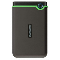 Transcend 1TB USB 3.1 Military Drop Tested External Hard Drive With 3 Layer Protection- Black,Green