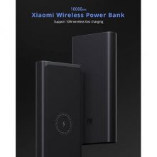 Mi Xiaomi Redmi Wireless Power Bank 10000mAh (Black, with Type-C Support, 18W Fast Charging)