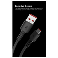 Itel ICD-21 Data Cable ( Fast Charging) 1 m Micro USB Cable (Black)