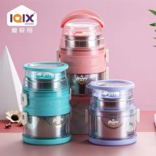 2.1L Preservation Food Lunch Box Container Flask With Spoon and Fork, Color May Vary