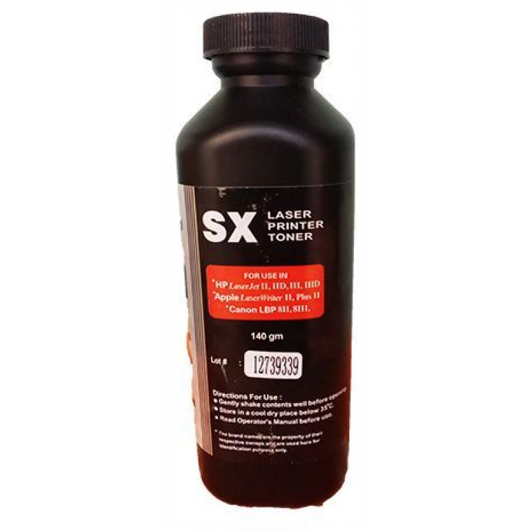 SX Laser Printer Black Powder Toner 140gm Original Refill Black