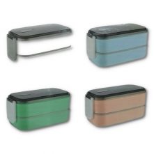 Double-Layer Food Lunch Box, Leakproof Container,Microwave Safe, Color May Vary