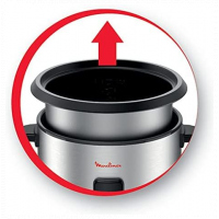 Moulinex Easycook 10 Cups 1.8 Litre Rice Cooker, 700 Wattss, MK123D27 With Keep Warm Silver / Black