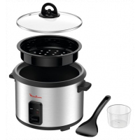 Moulinex Easycook 10 Cups 1.8 Litre Rice Cooker, 700 Wattss, MK123D27 With Keep Warm Silver / Black