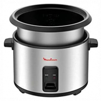 Moulinex Easycook 10 Cups 1.8 Litre Rice Cooker, 700 Wattss, MK123D27 With Keep Warm Silver / Black