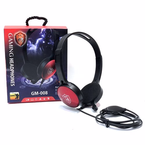 GM-008 Wired Gaming Headset Stereo Volume Control-Black