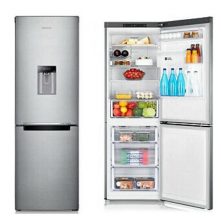 Hisense 341 - Litres Fridge RB341D4WGU; Double Door Refrigerator Bottom Mount Freezer & Water Dispenser – Silver