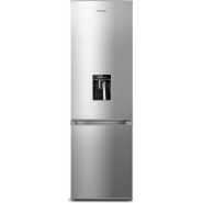 Hisense 341 - Litres (Net 262L: Fridge 196L + Freezer 66L) Fridge RB341D4WGU; Double Door Refrigerator Bottom Mount Freezer & Water Dispenser – Silver (3YRs WRTY)