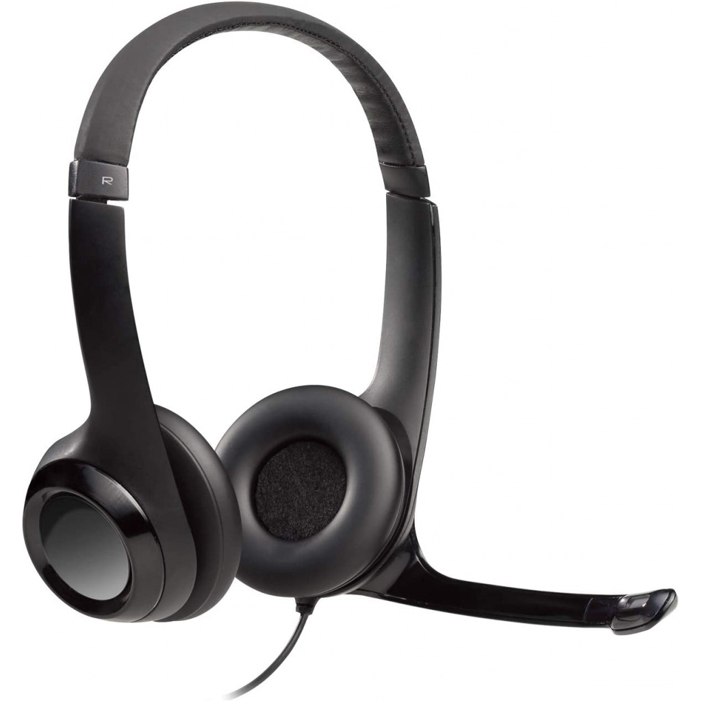 Logitech H390 Wired Headset, Stereo Headphones with Noise-Cancelling Microphone