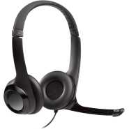 Logitech H390 Wired Headset, Stereo Headphones with Noise-Cancelling Microphone