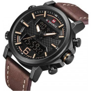 Naviforce Analog Leather Straps Men’s Wrist Watch-Brown Men's Watches TilyExpress