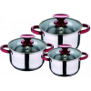 6 Piece Stainless Steel Saucepans Cookware Pots- Silver Cooking Pans TilyExpress