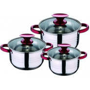 6 Piece Stainless Steel Saucepans Cookware Pots- Silver Cooking Pans TilyExpress 2